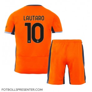 Inter Milan Lautaro Martinez #10 Tredje tröja Barn 2023-24 Kortärmad (+ korta byxor)